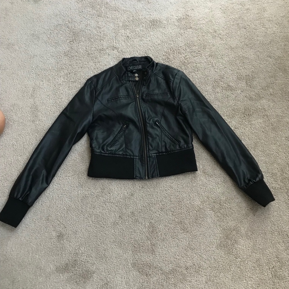 Pleather Black Jacket